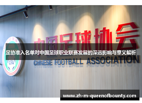 足协准入名单对中国足球职业联赛发展的深远影响与意义解析
