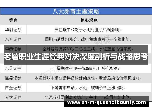 老詹职业生涯经典对决深度剖析与战略思考 老詹职业生涯经典对决深度剖析与战略思考